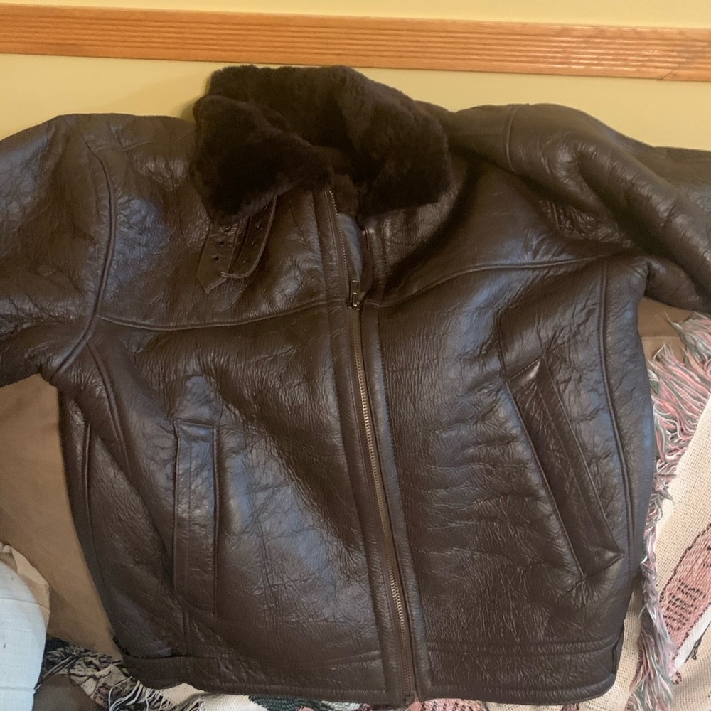 G-8 Leather and Sheepskin Flyers Jacket. Flyer’s Man Intermed Mil-J-17048. XXL.